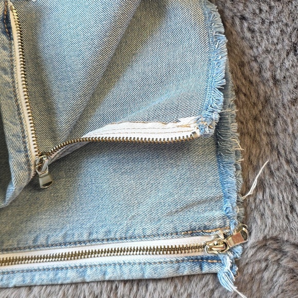 Pistola Fun Side Funtional Zipper Blue Denim jeans size 29 - Picture 6 of 13